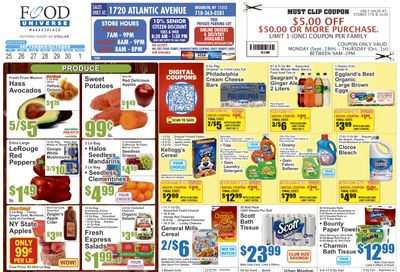 Food Universe (1720 Atlantic Ave., Brooklyn, NY) Weekly Ad September 25 - October 1, 2026