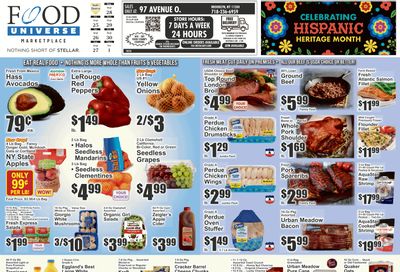 Food Universe (97 Avenue O, Brooklyn, NY) Weekly Ad September 25 - October 1, 2026