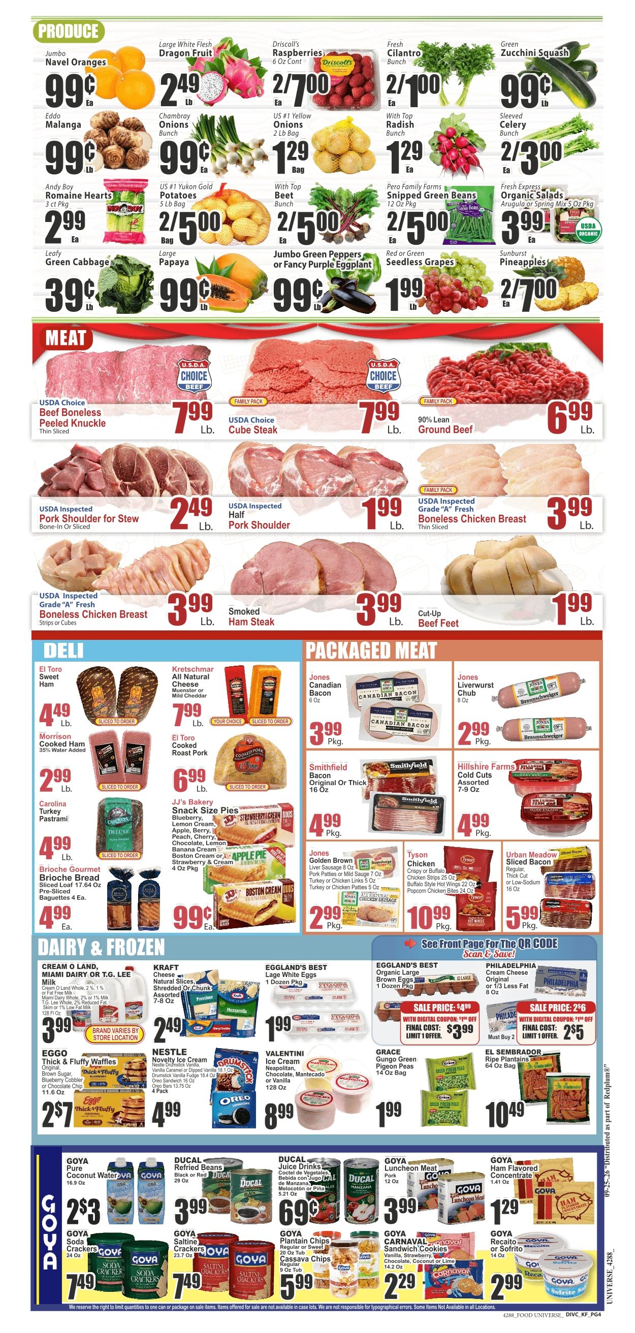 Food Universe (Lakeland, FL) Weekly Ad September 25 - October 1, 2026