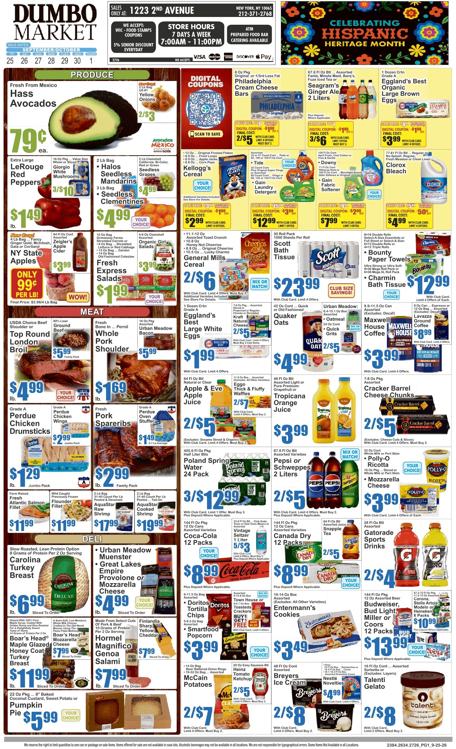 Dumbo Market (New York, NY) Key Food Weekly Ad September 25 - October 1, 2026