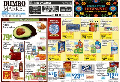 Dumbo Market (New York, NY) Key Food Weekly Ad September 25 - October 1, 2026