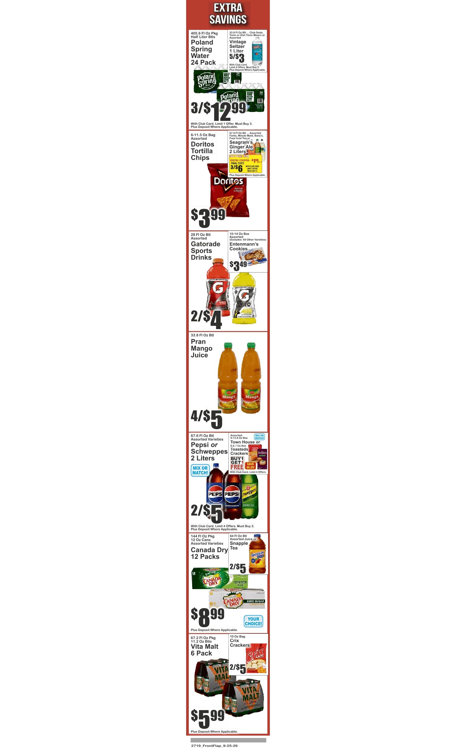 Food World Supermarket (4209 Avenue D, Brooklyn, NY) Key Food Weekly Ad September 25 - October 1, 2026