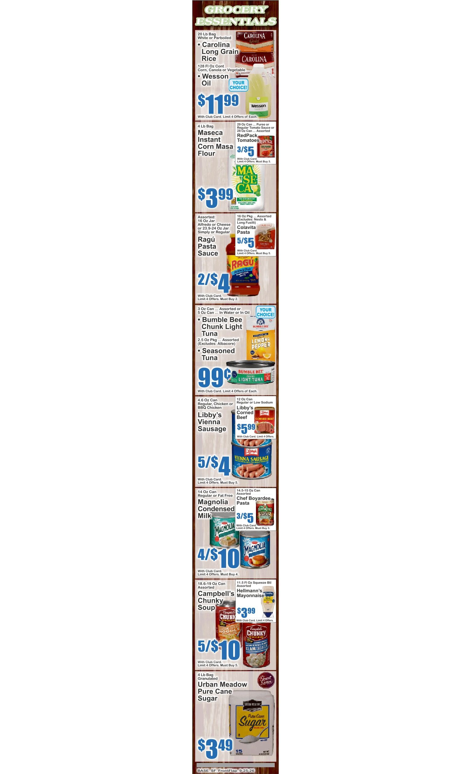 Food World Supermarket (935 East 107th Street, Brooklyn, NY) Key Food Weekly Ad September 25 - October 1, 2026