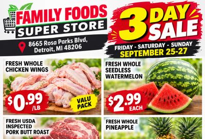 Family Foods SuperStore Weekly Ad September 25 - 27, 2026