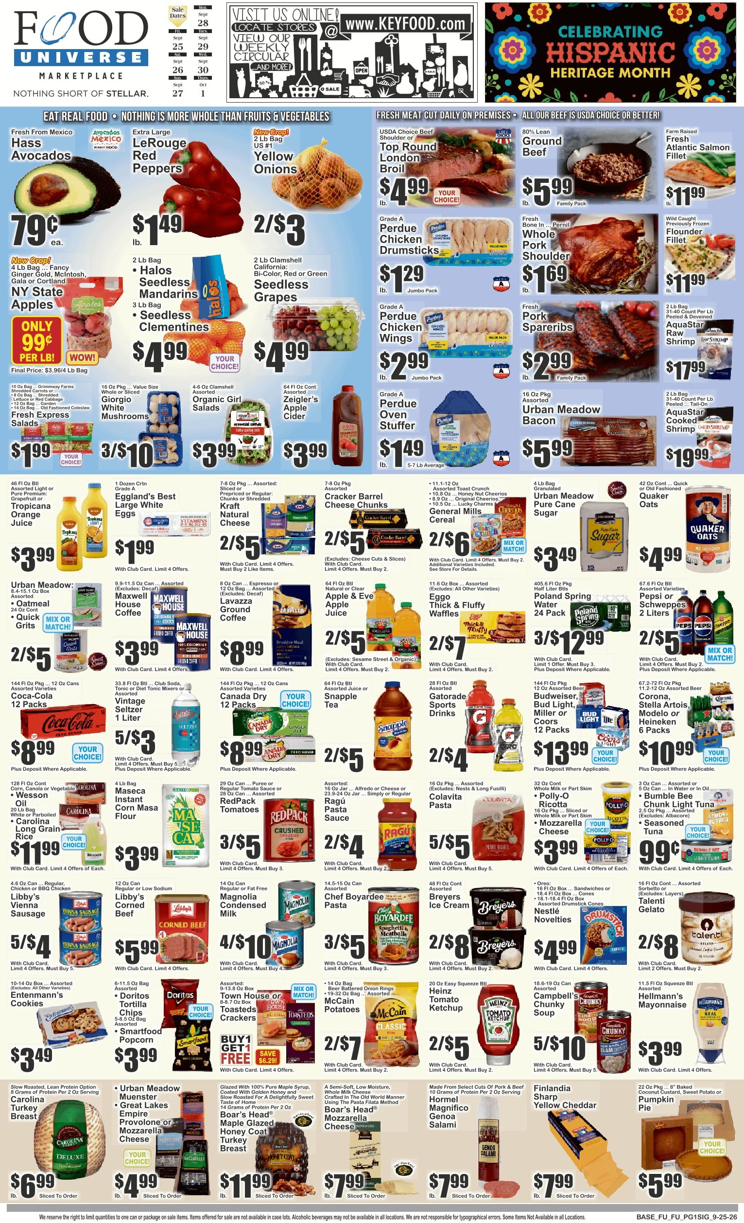 Dekalb Fresh Market (825 Dekalb Avenue, Brooklyn, NY) Key Food Weekly Ad September 25 - October 1, 2026