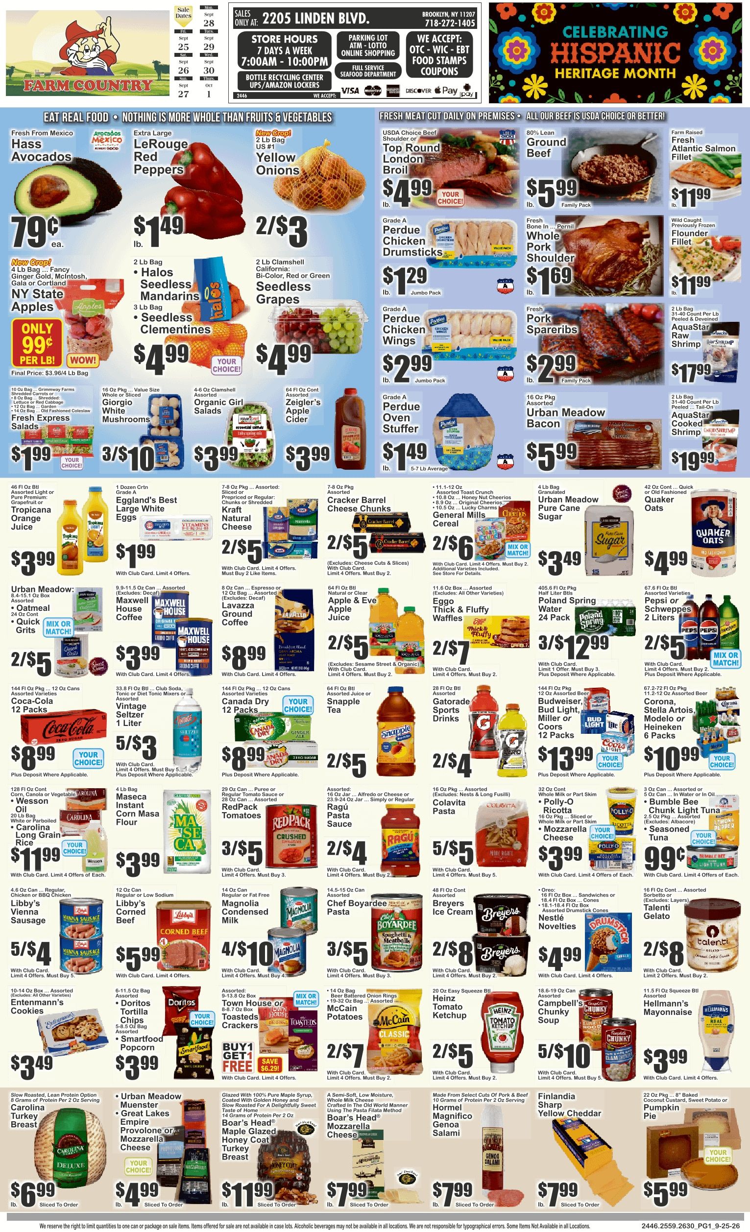 Farm Country (Brooklyn, NY) Key Food Weekly Ad September 25 - October 1, 2026