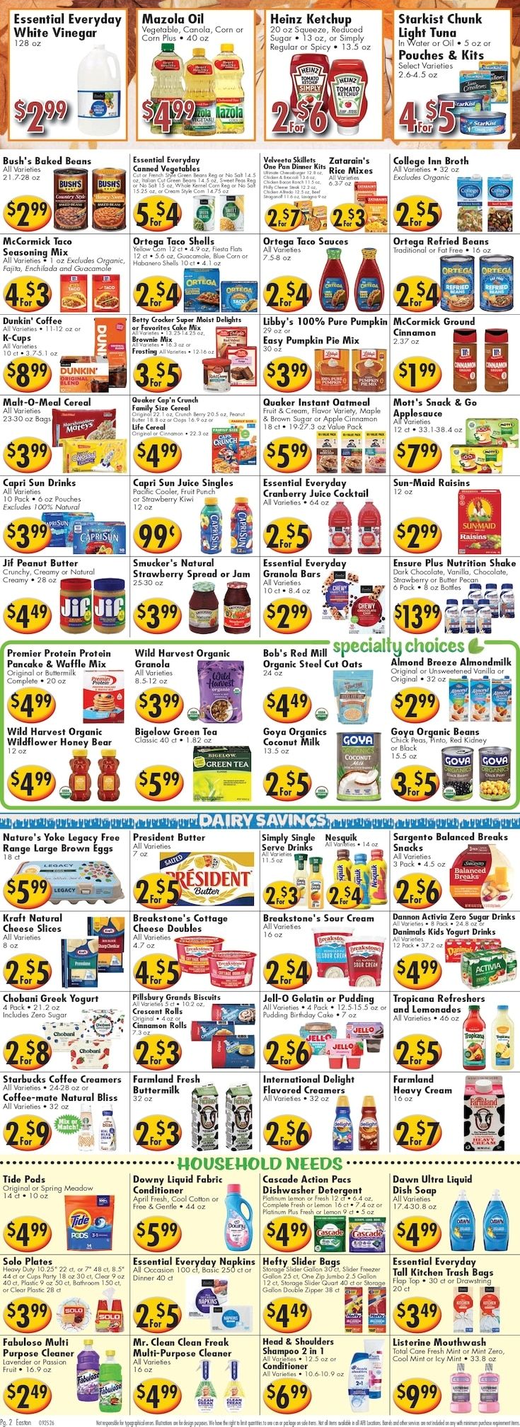Ideal Food Basket (Easton, PA) Weekly Ad September 25 - October 1, 2026
