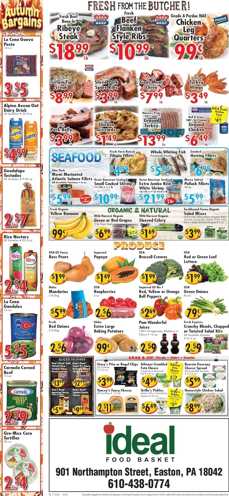 Ideal Food Basket (Easton, PA) Weekly Ad September 25 - October 1, 2026