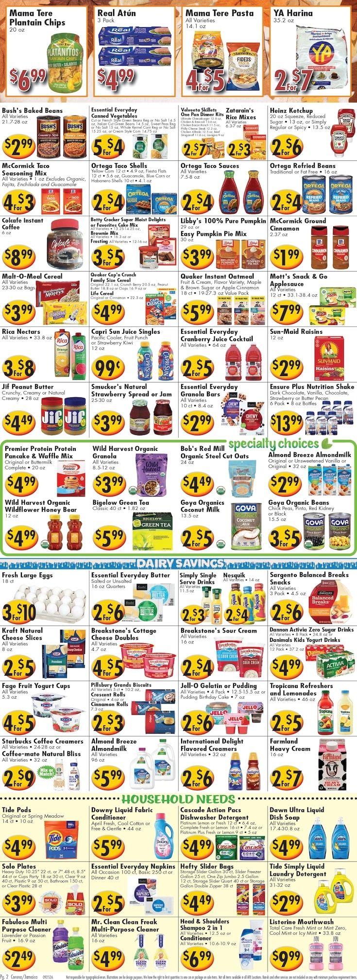 Ideal Food Basket (Corona and Jamaica, NY) Weekly Ad September 25 - October 1, 2026