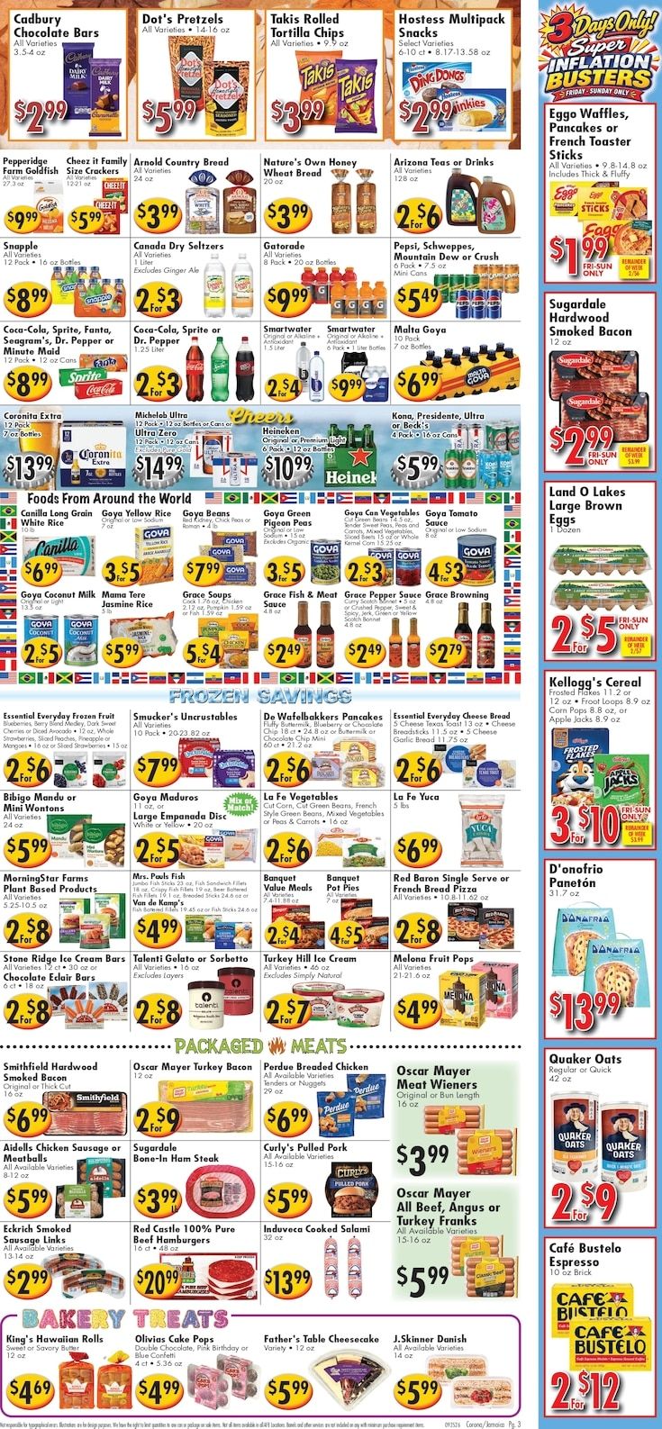 Ideal Food Basket (Corona and Jamaica, NY) Weekly Ad September 25 - October 1, 2026