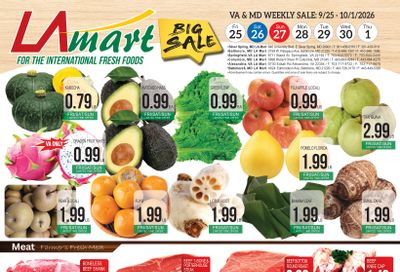 LA Mart English Weekly Ad September 25 - October 1, 2026