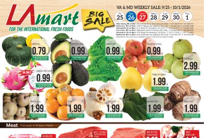 LA Mart Hispanic Weekly Ad September 25 - October 1, 2026
