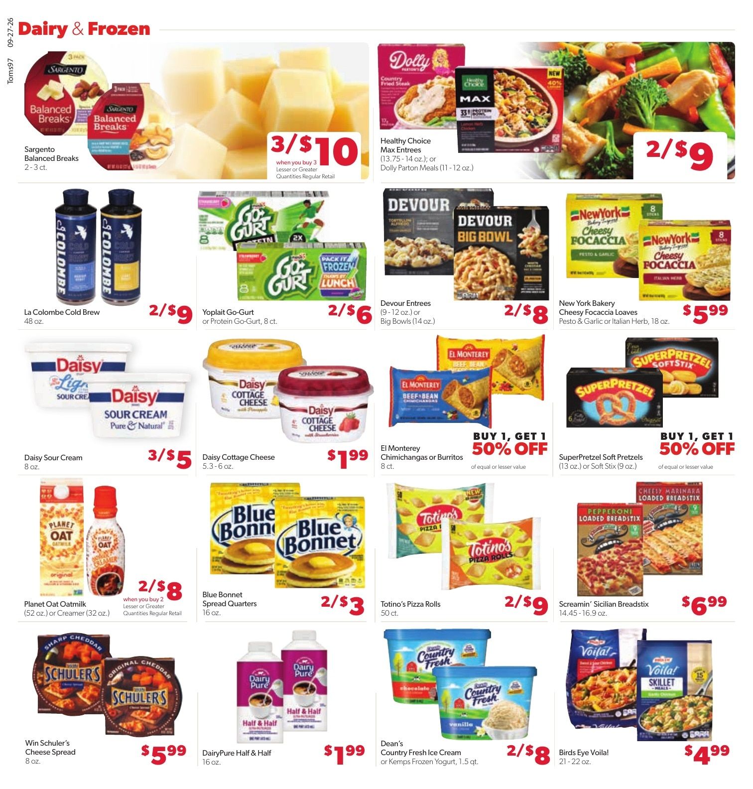 Tom's Food Center (Okemos, MI) Weekly Ad September 27 - October 3, 2026