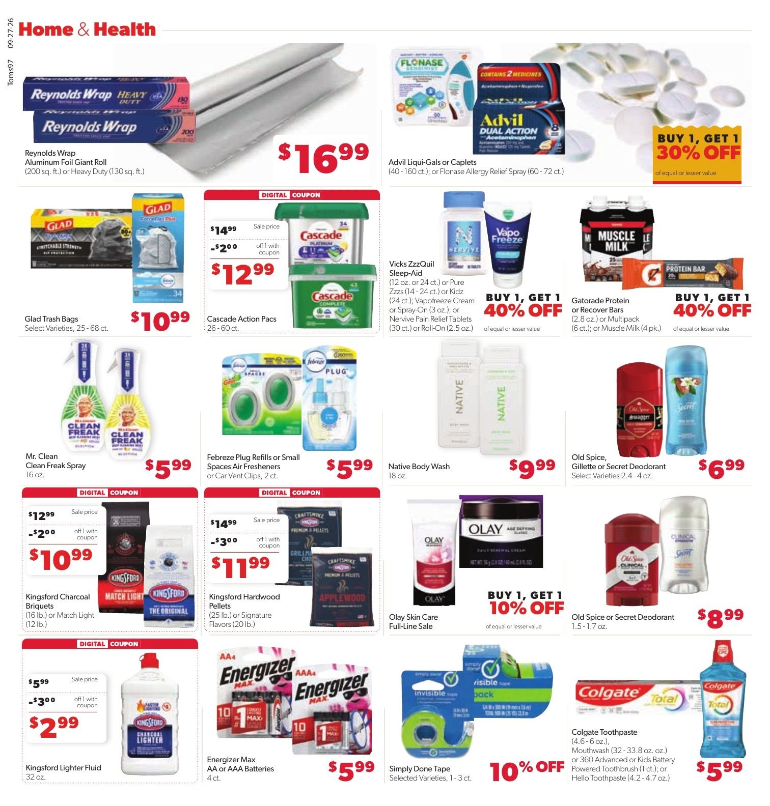 Tom's Food Center (Okemos, MI) Weekly Ad September 27 - October 3, 2026