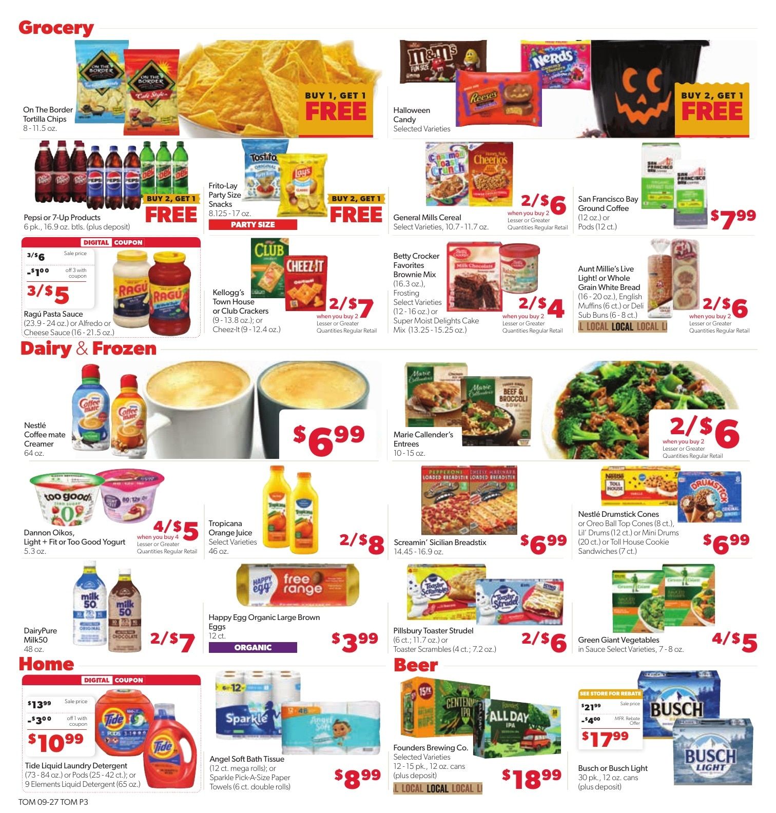 Tom's Food Center (Okemos, MI) Weekly Ad September 27 - October 3, 2026