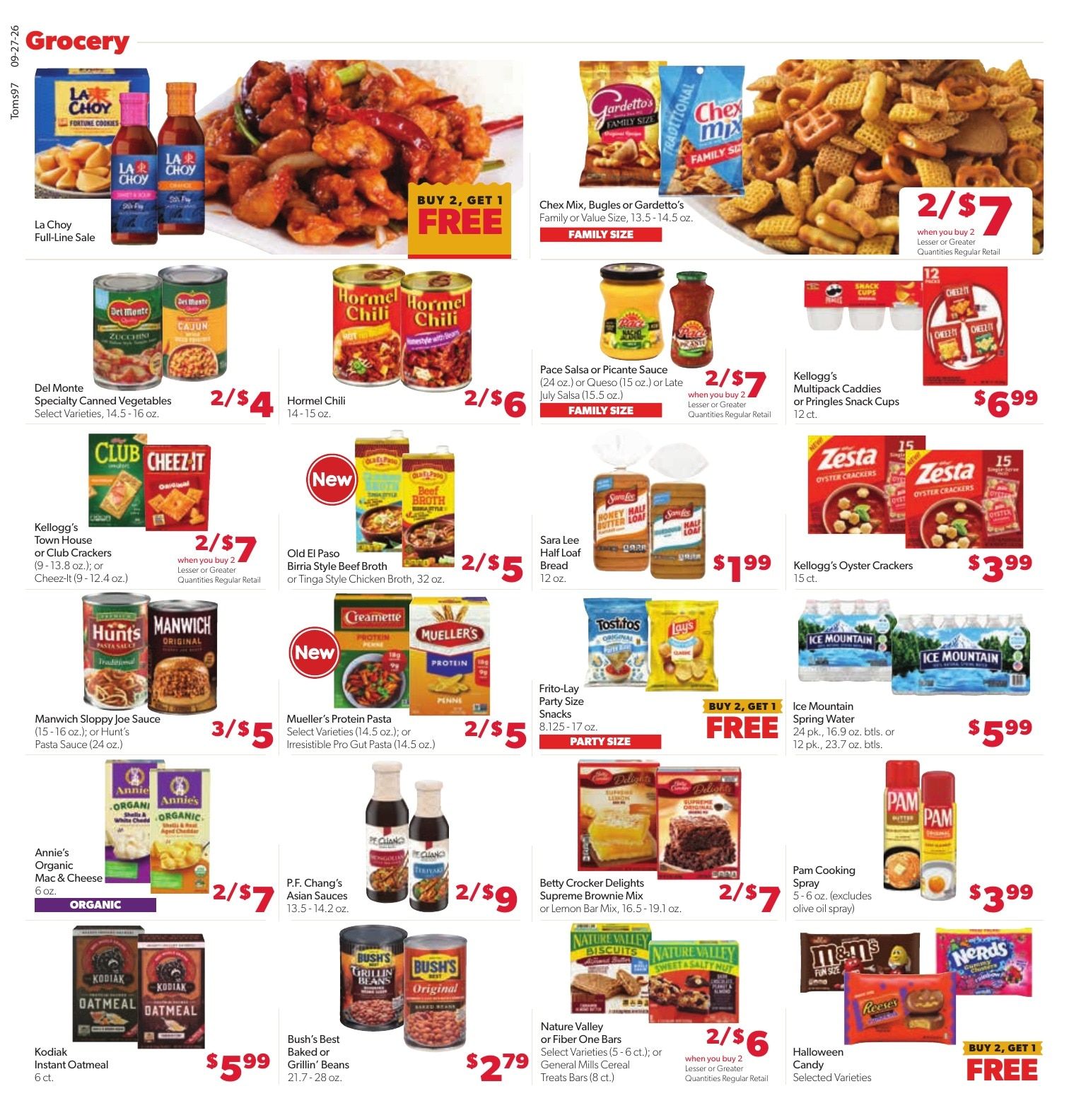 Tom's Food Center (Okemos, MI) Weekly Ad September 27 - October 3, 2026
