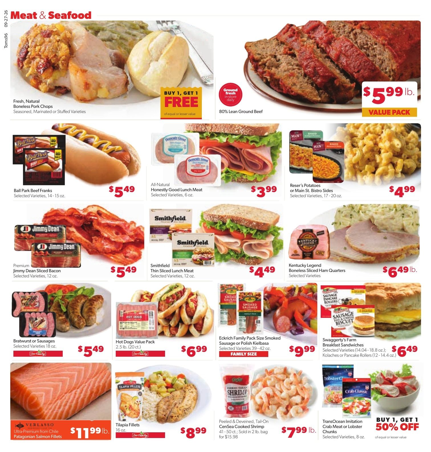 Tom's Food Center (Portland, MI) Weekly Ad September 27 - October 3, 2026