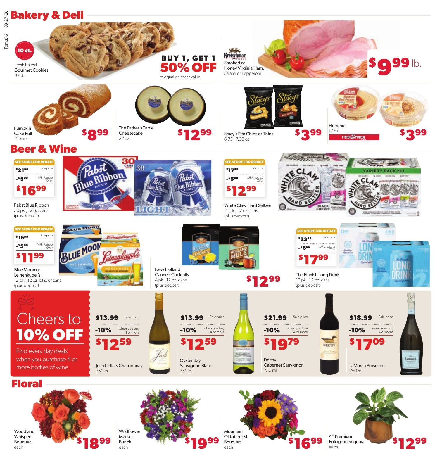 Tom's Food Center (Portland, MI) Weekly Ad September 27 - October 3, 2026