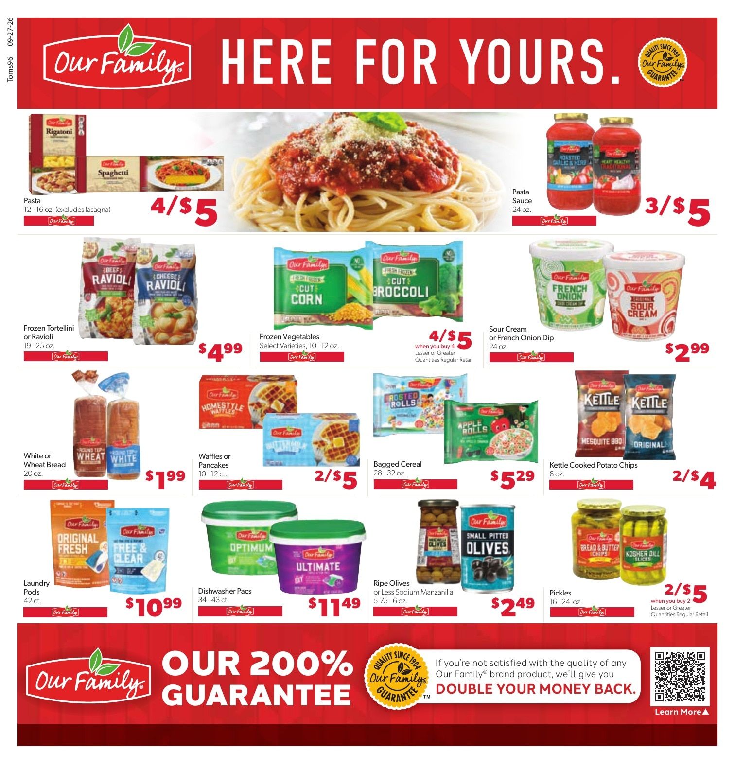 Tom's Food Center (Portland, MI) Weekly Ad September 27 - October 3, 2026