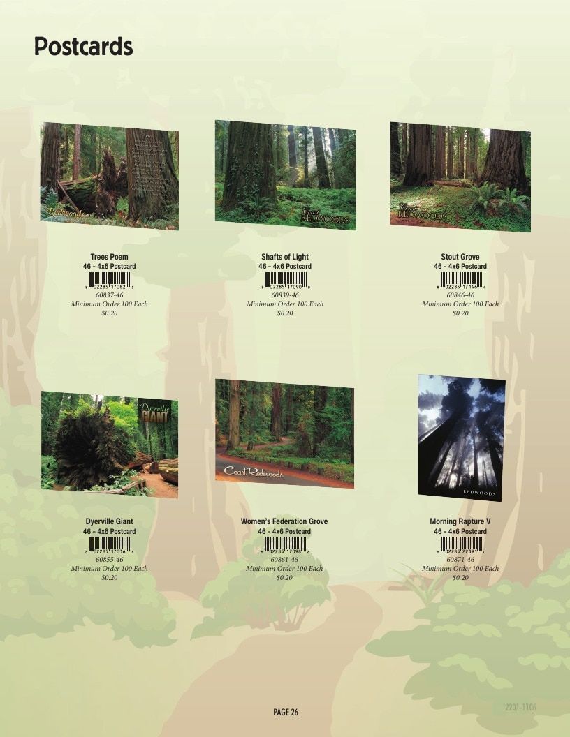 Impact Photographics Redwoods Catalog Weekly Ad January 1 - December 31, 2026