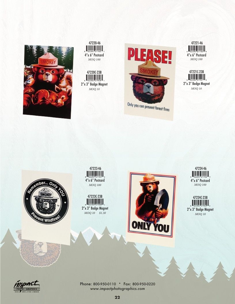 Impact Photographics Smokey Bear Catalog Weekly Ad January 1 - December 31, 2026