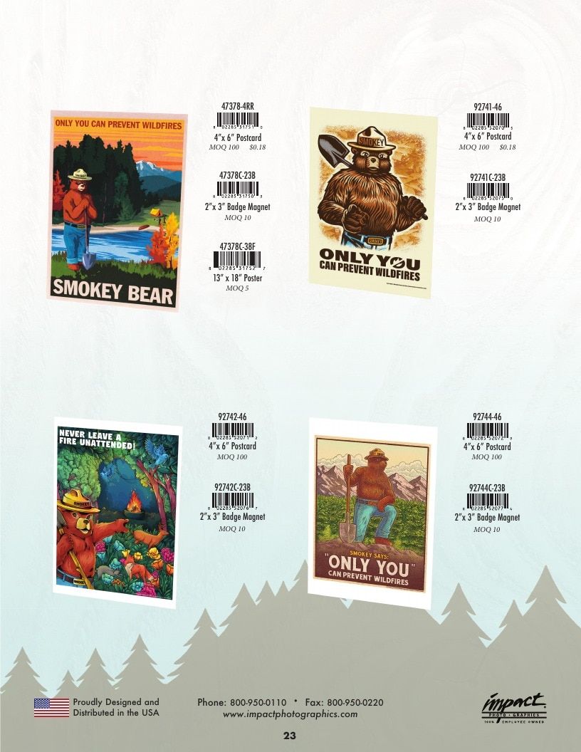 Impact Photographics Smokey Bear Catalog Weekly Ad January 1 - December 31, 2026