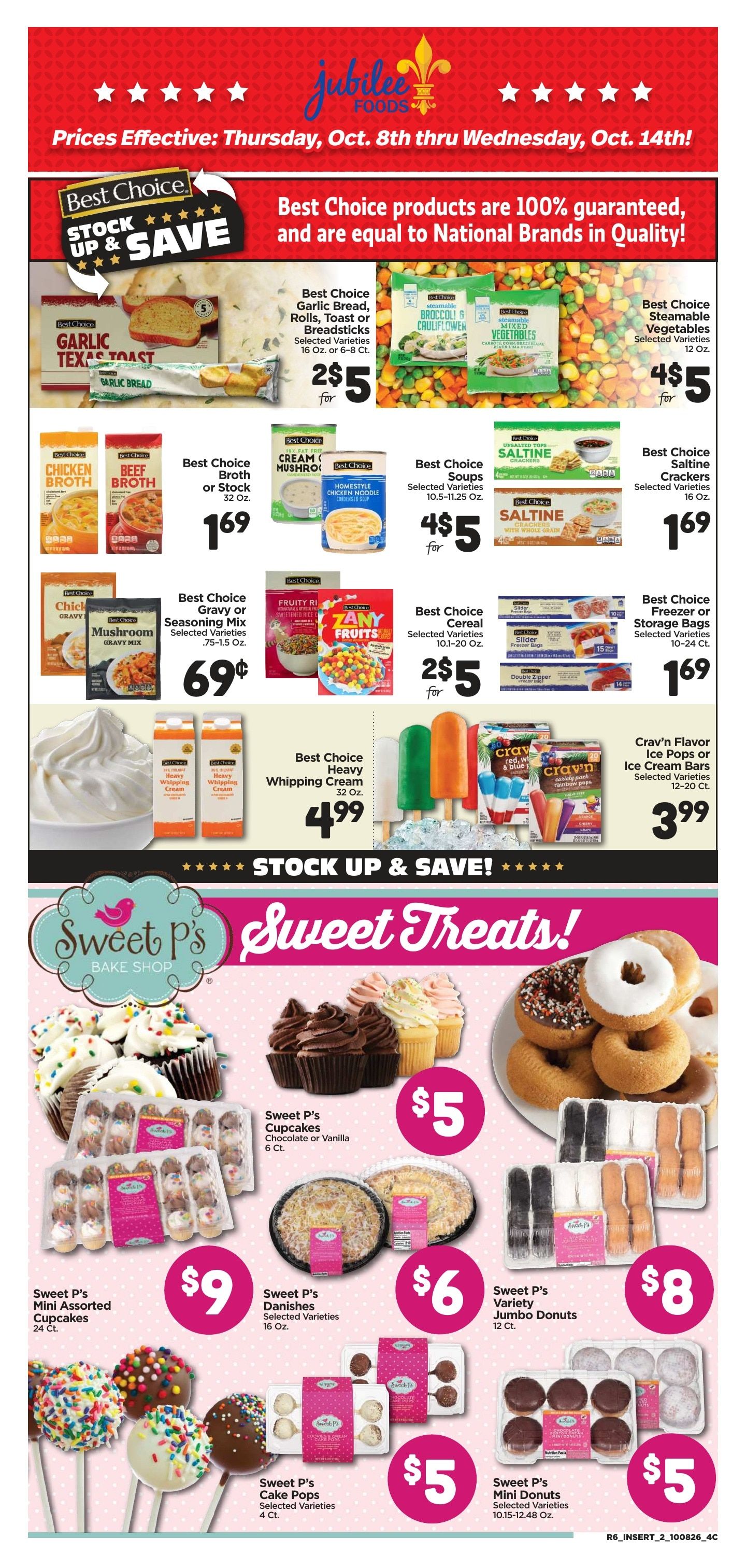 Jubilee Foods Pearl River Weekly Ad October 8 - 14, 2026