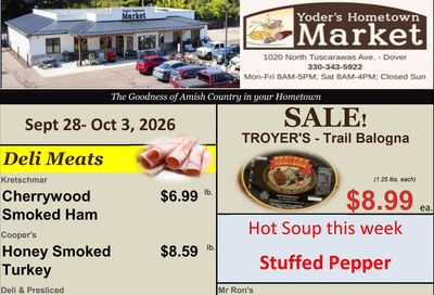 Yoder's Hometown Market Weekly Ad September 28 - October 3, 2026