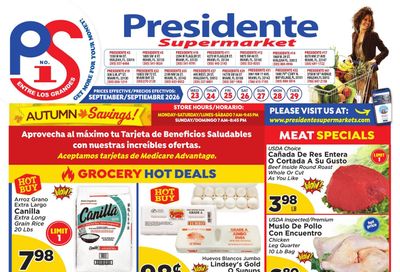 Presidente Supermarkets (Hialeah-Miami Area, FL) Weekly Ad September 23 - 29, 2026