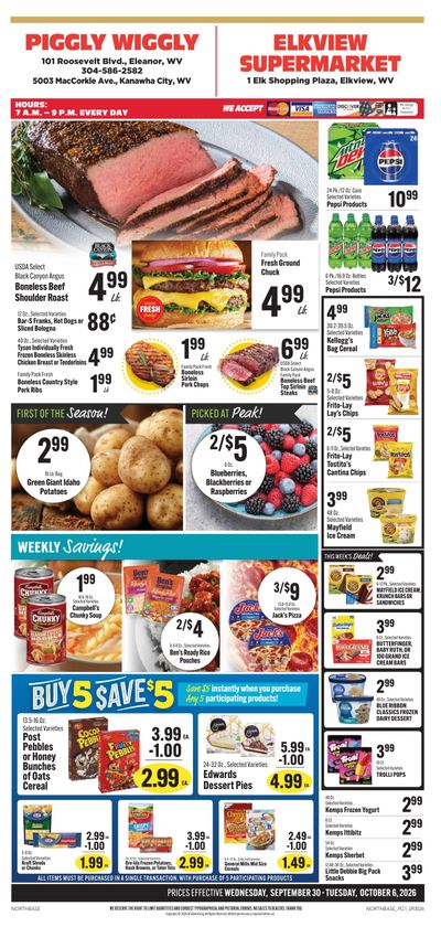 Poca Supermarket Weekly Ad September 30 - October 6, 2026