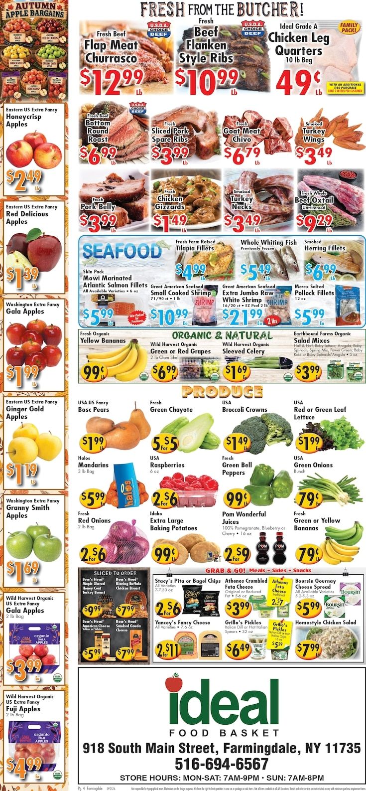 Ideal Food Basket (Farmingdale, NY) Weekly Ad September 25 - October 1, 2026