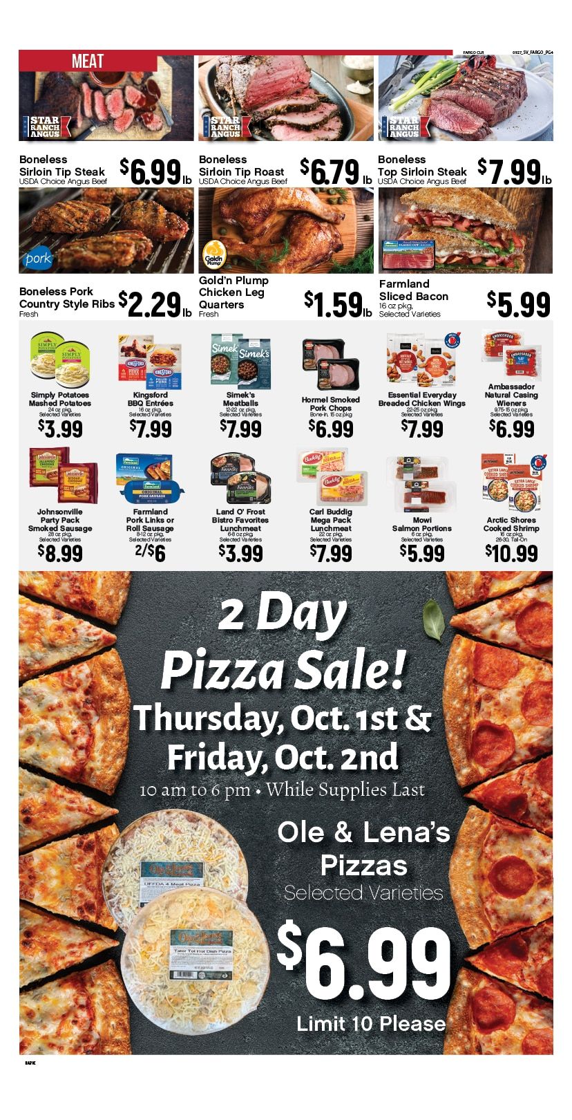 Hinrichs SuperValu Weekly Ad September 28 - October 4, 2026