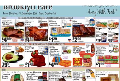 Brooklyn Fare Weekly Ad September 25 - October 1, 2026