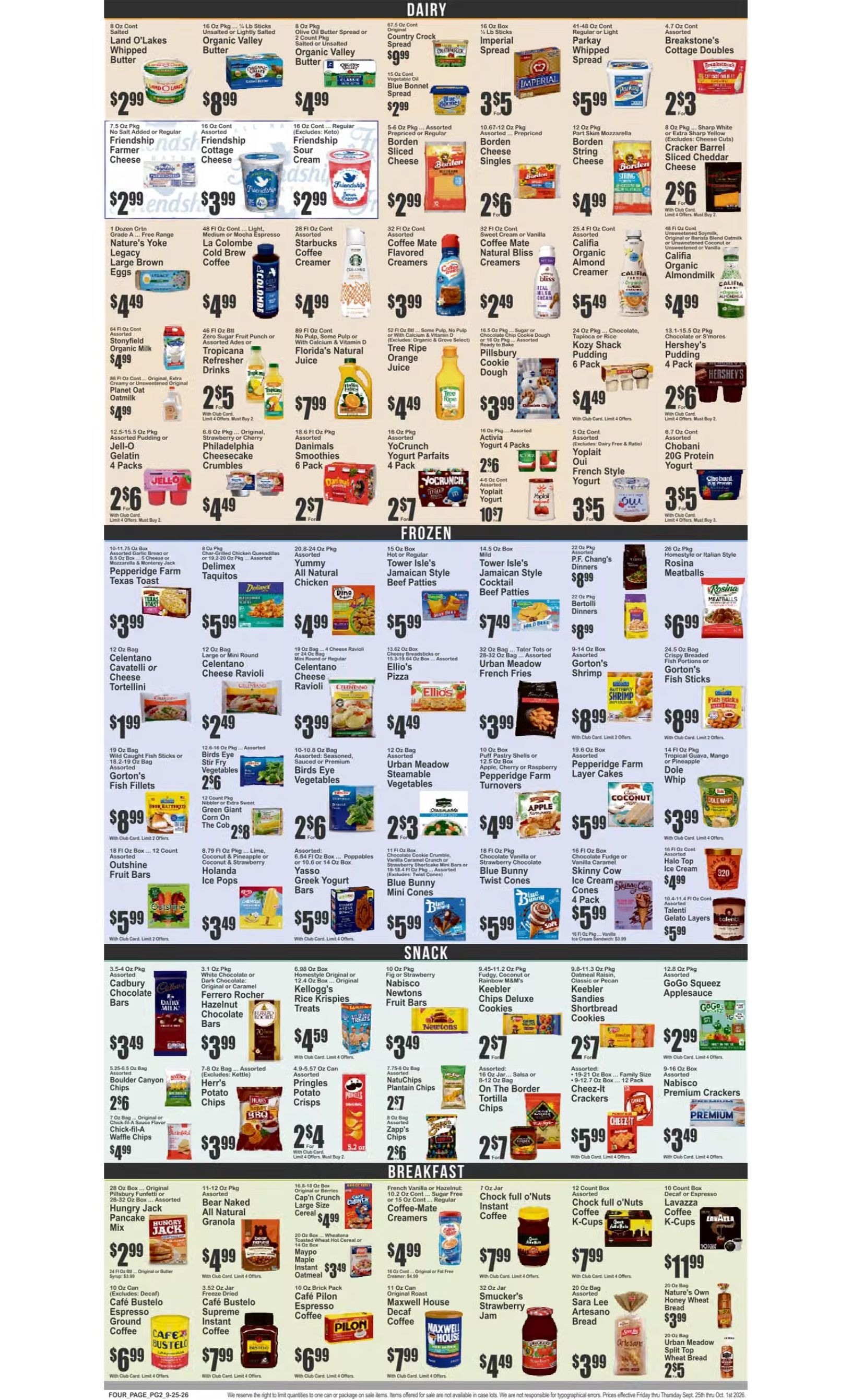 Brooklyn Fare Weekly Ad September 25 - October 1, 2026