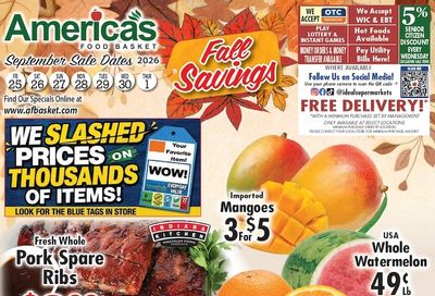 America's Food Basket (Connecticut, New York) Weekly Ad September 25 - October 1, 2026