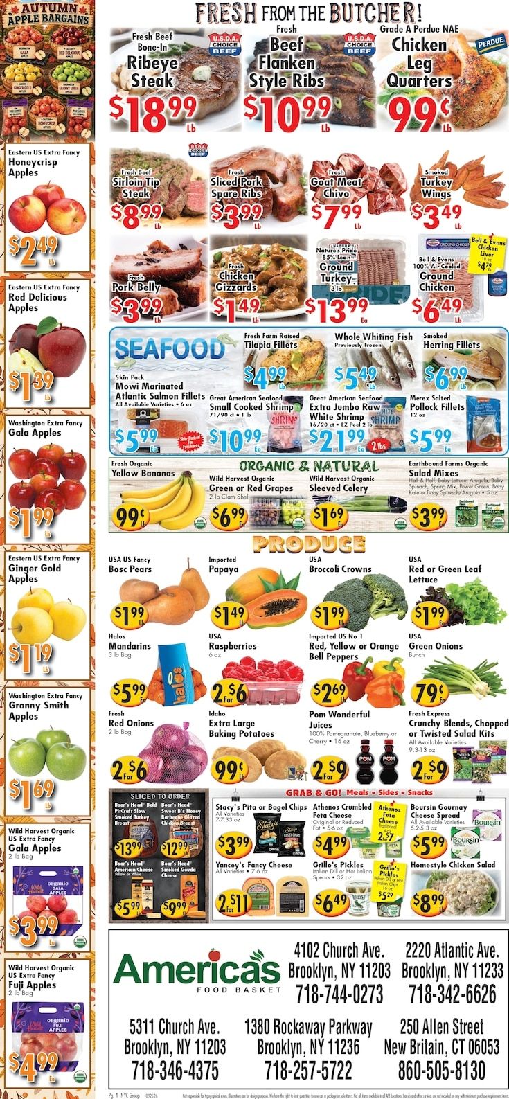 America's Food Basket (Connecticut, New York) Weekly Ad September 25 - October 1, 2026