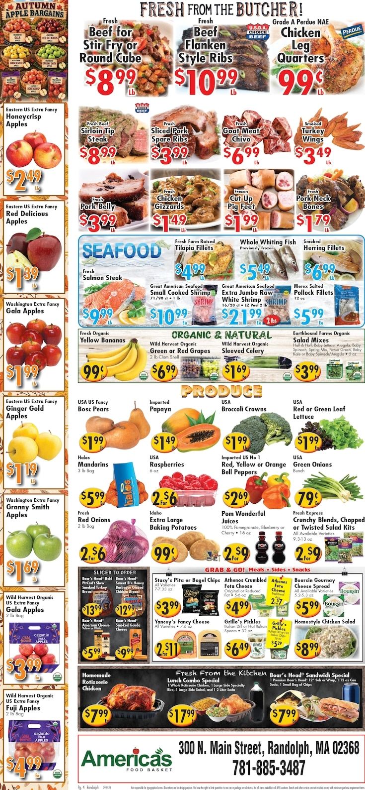 America's Food Basket (Randolph, MA) Weekly Ad September 25 - October 1, 2026