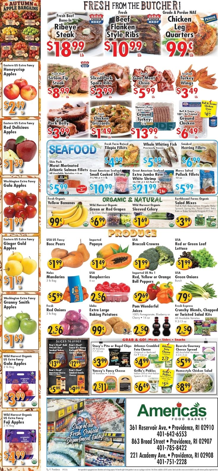 America's Food Basket (Rhode Island) Weekly Ad September 25 - October 1, 2026