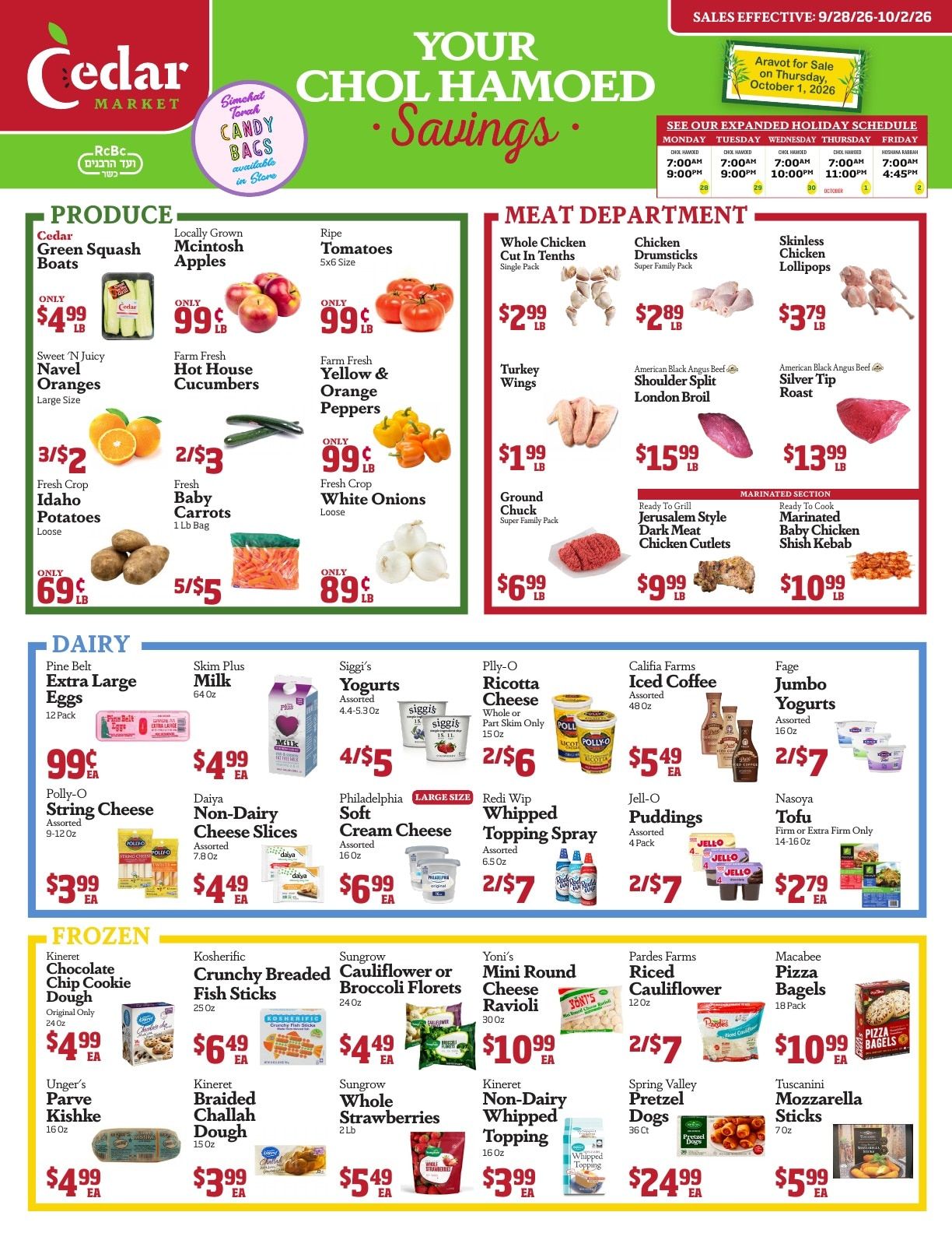 Cedar Market Weekly Ad September 28 - October 2, 2026