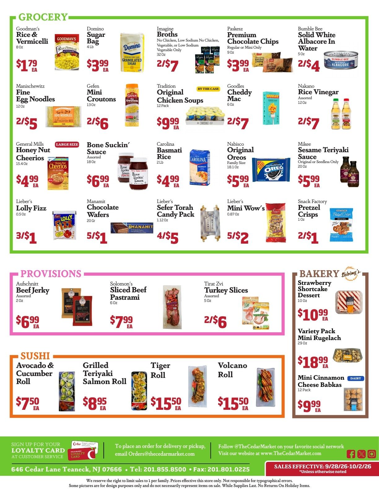Cedar Market Weekly Ad September 28 - October 2, 2026