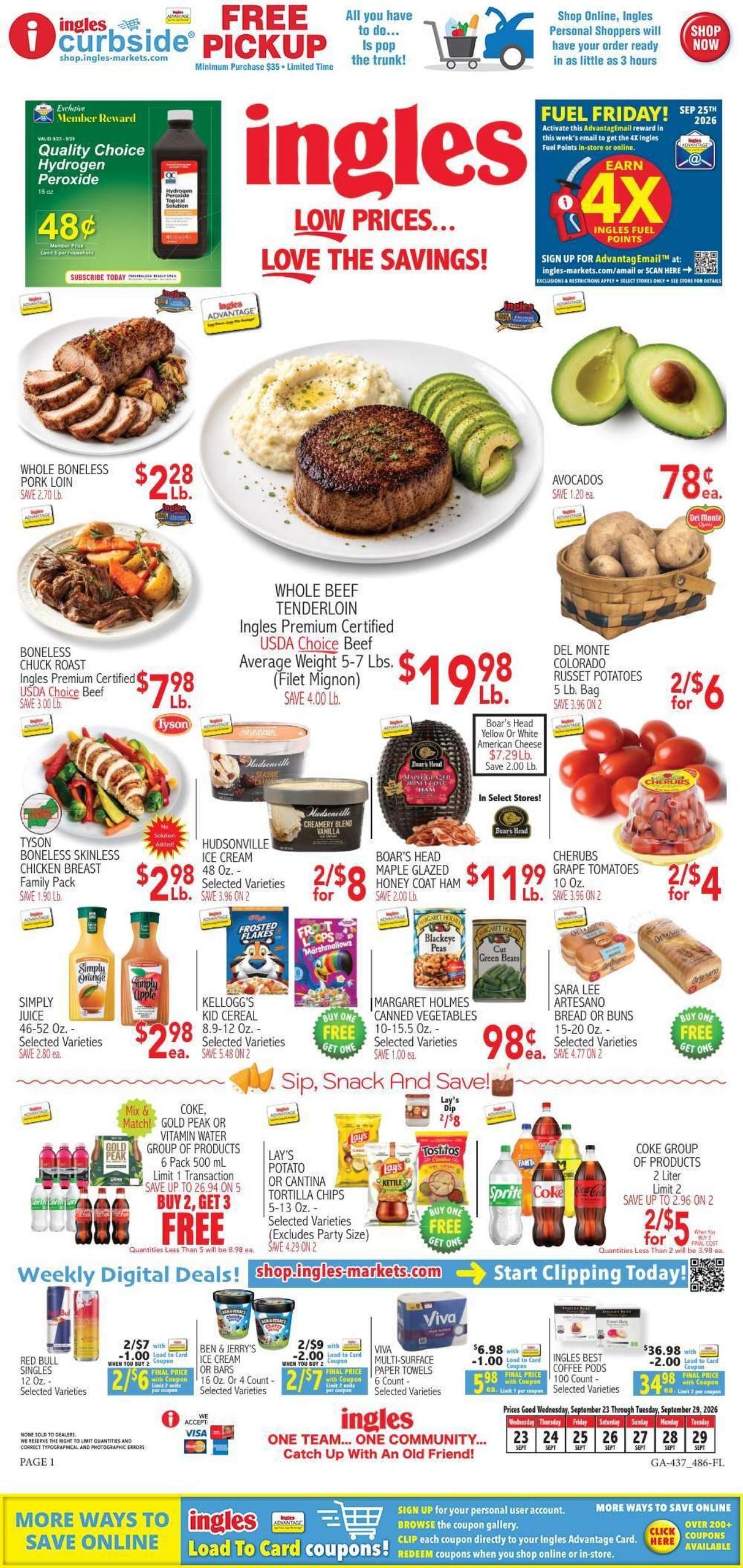 Ingles Markets (Macon Area, GA) Weekly Ad September 23 - 29, 2026