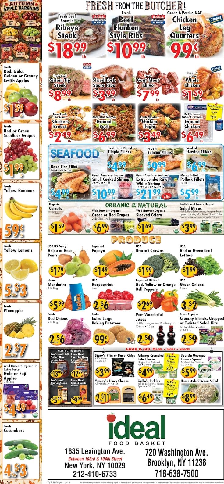 Ideal Food Basket (Brooklyn and New York, NY) Weekly Ad September 25 - October 1, 2026