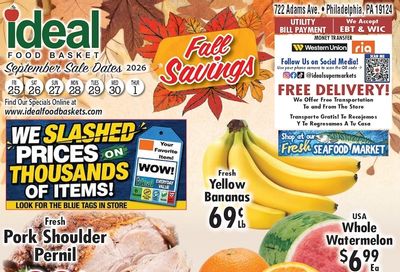Ideal Food Basket (Philadelphia, PA) Weekly Ad September 25 - October 1, 2026