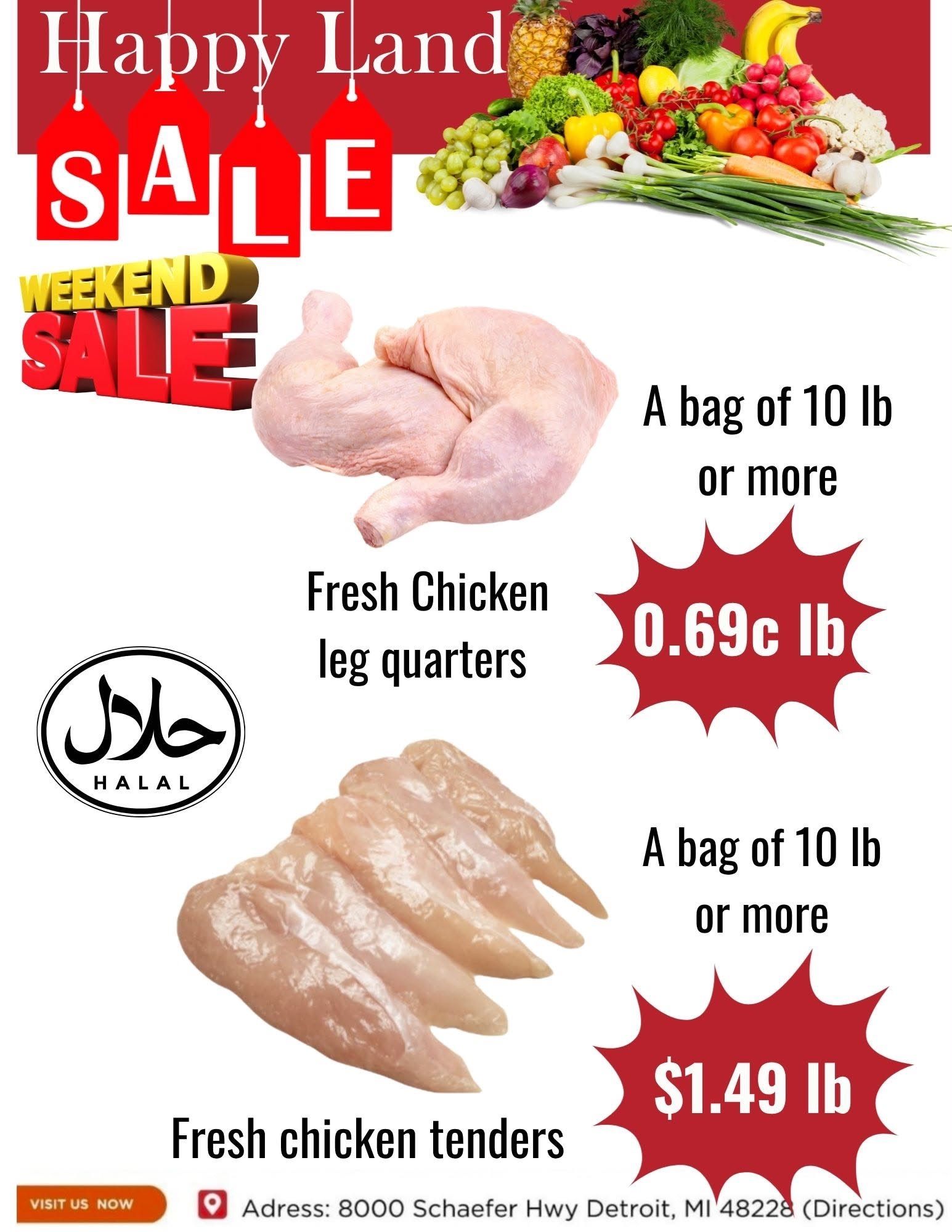 Happy Land Market (8000 Schaefer Highway, Detroit, MI) Weekly Ad September 26 - 26, 2026