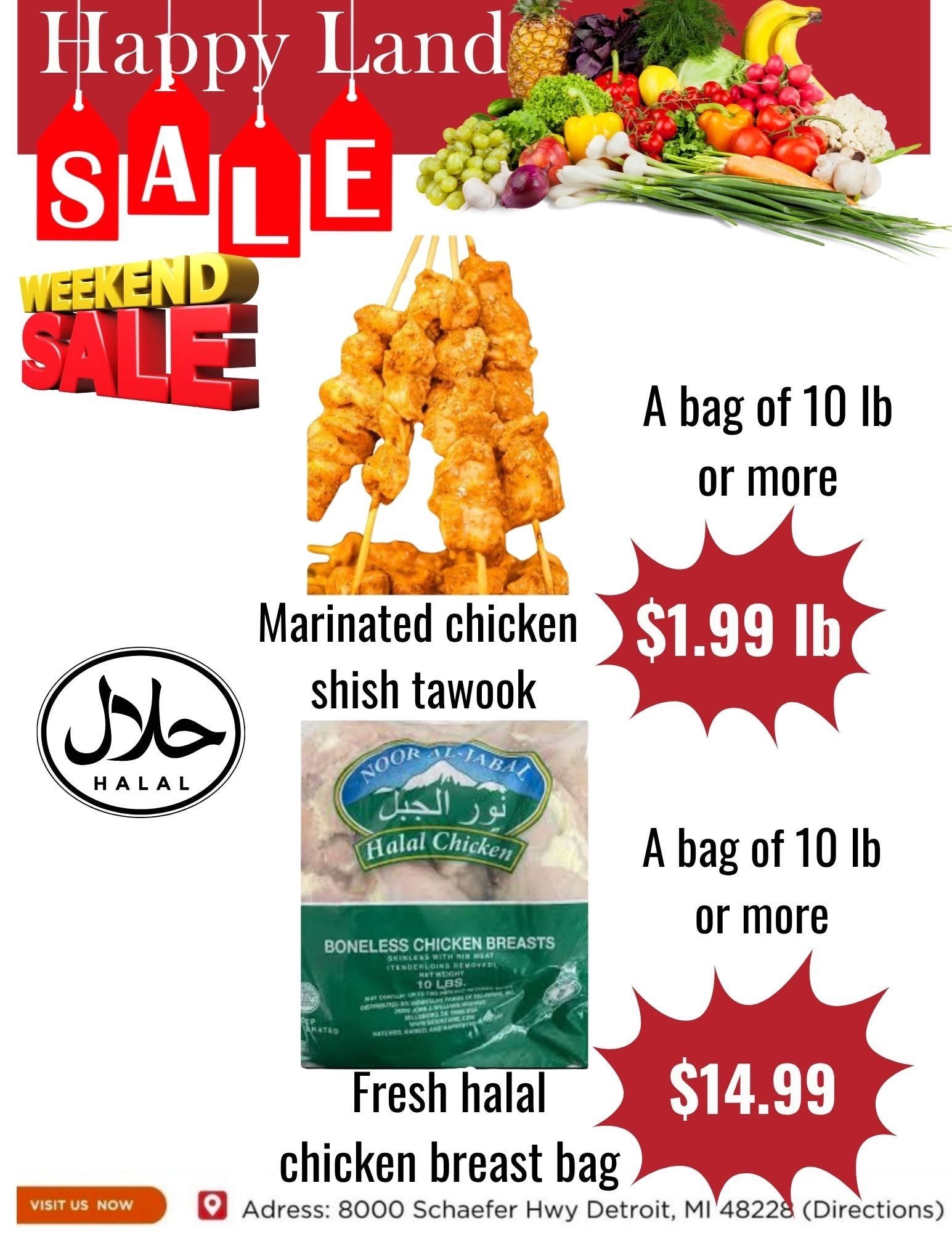 Happy Land Market (8000 Schaefer Highway, Detroit, MI) Weekly Ad September 26 - 26, 2026