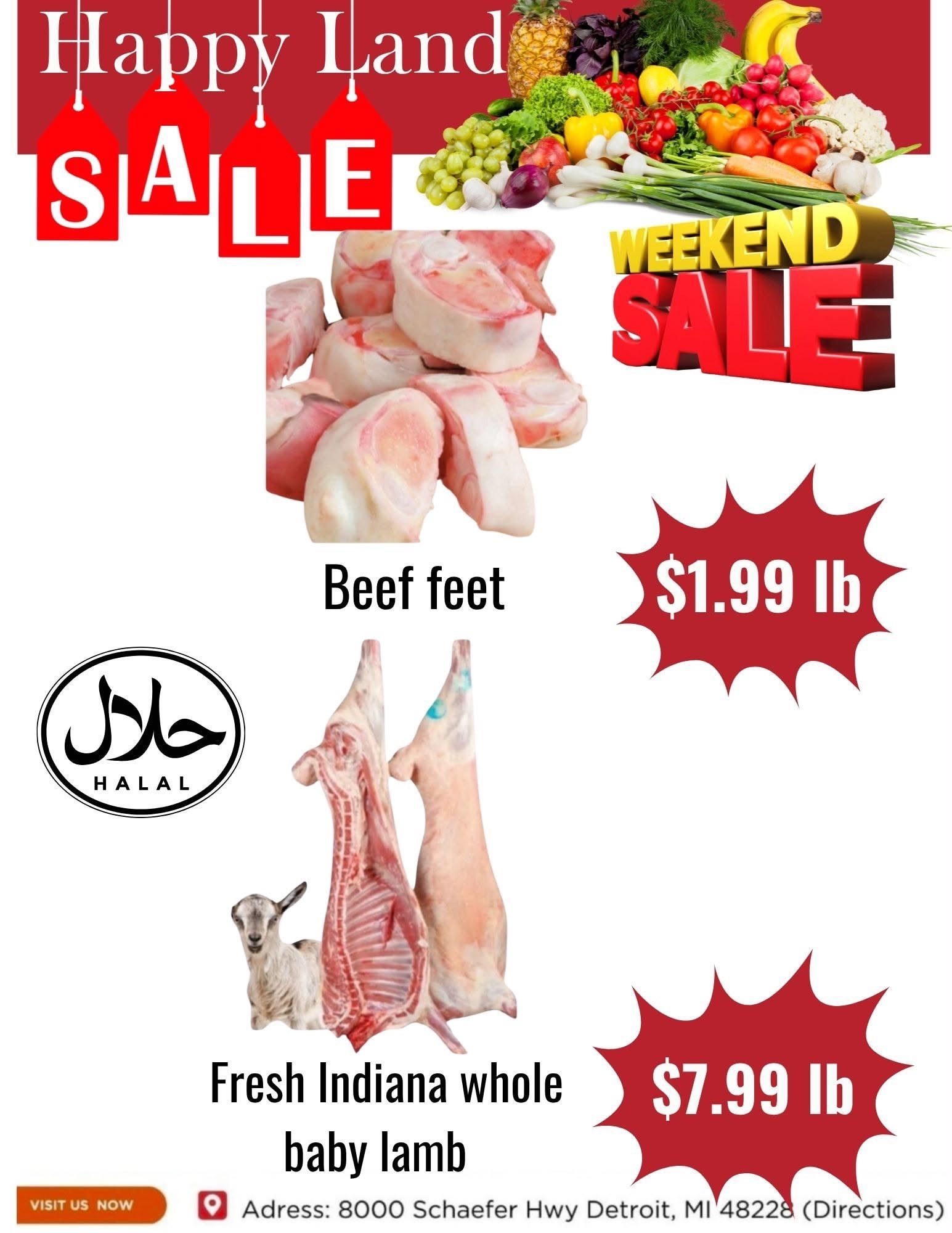 Happy Land Market (8000 Schaefer Highway, Detroit, MI) Weekly Ad September 26 - 26, 2026