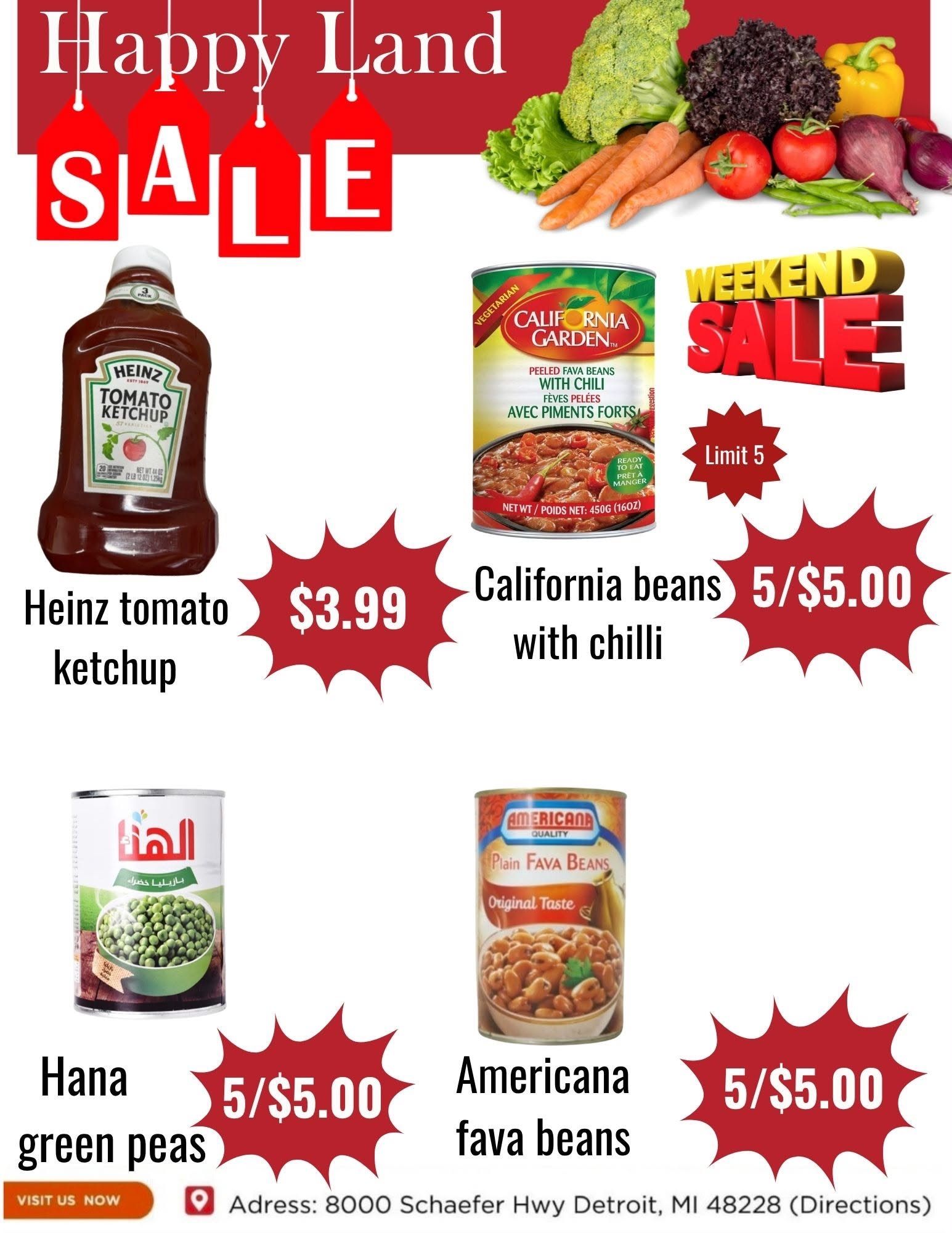 Happy Land Market (8000 Schaefer Highway, Detroit, MI) Weekly Ad September 26 - 26, 2026