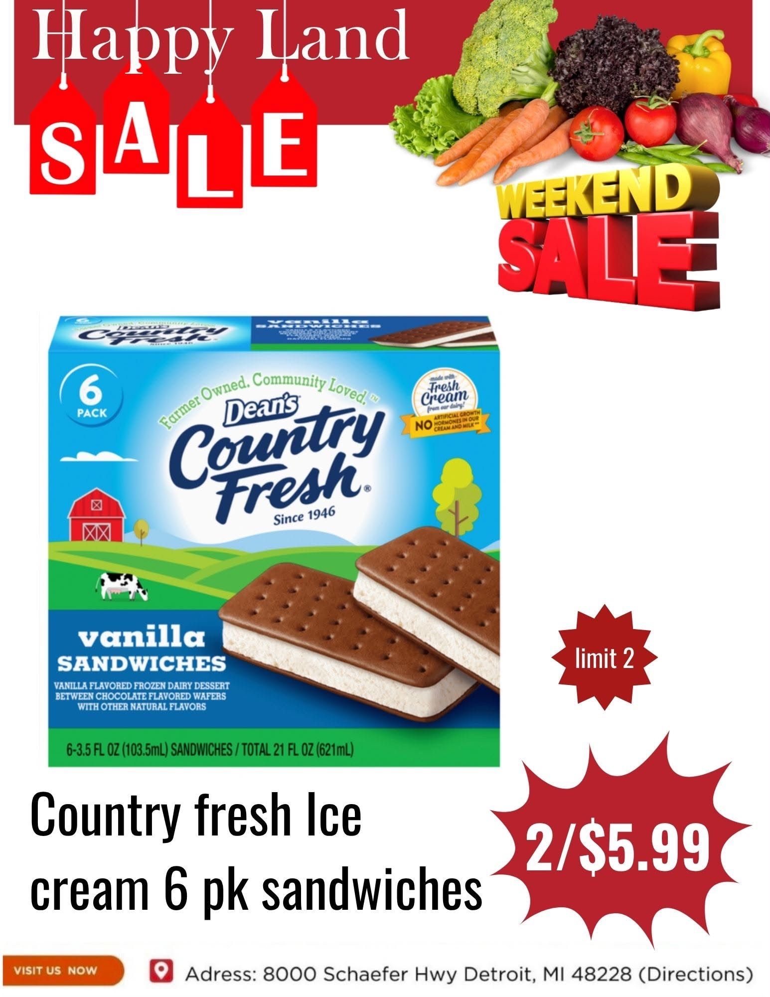 Happy Land Market (8000 Schaefer Highway, Detroit, MI) Weekly Ad September 26 - 26, 2026
