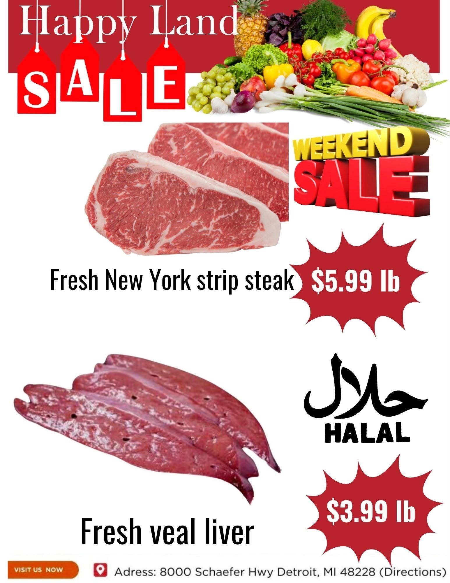 Happy Land Market (8000 Schaefer Highway, Detroit, MI) Weekly Ad September 26 - 26, 2026