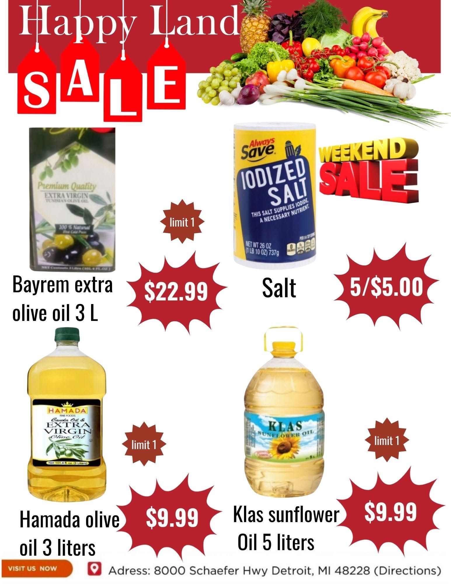 Happy Land Market (8000 Schaefer Highway, Detroit, MI) Weekly Ad September 26 - 26, 2026